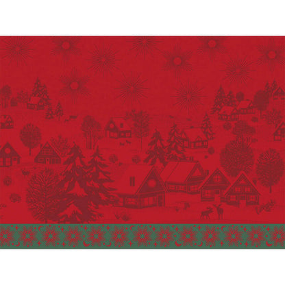 Red Sous Les Étoiles French cotton placemat 