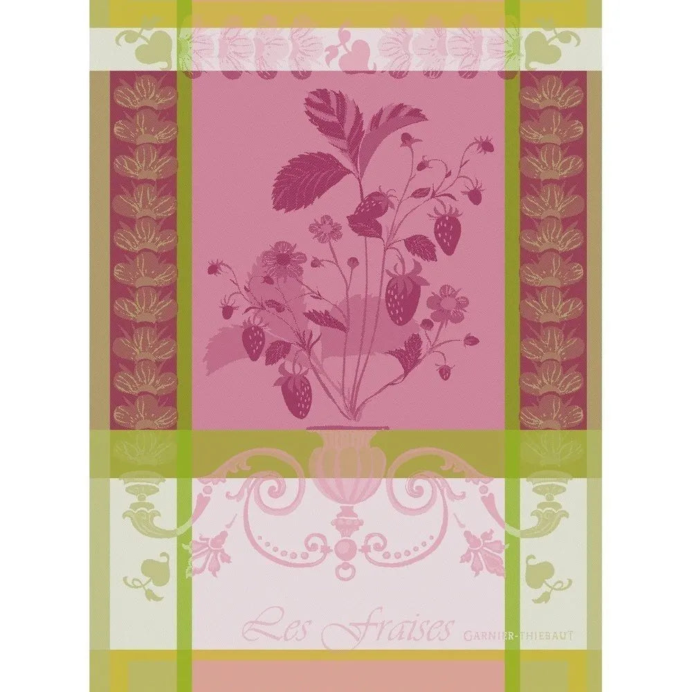 Fraisier Rose Dishtowel