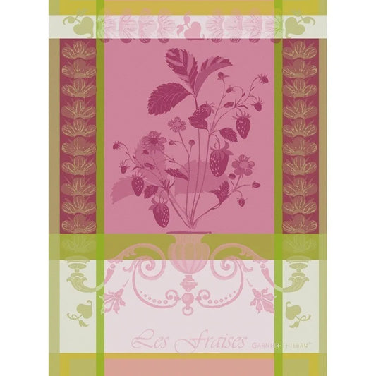 Fraisier Rose Dishtowel