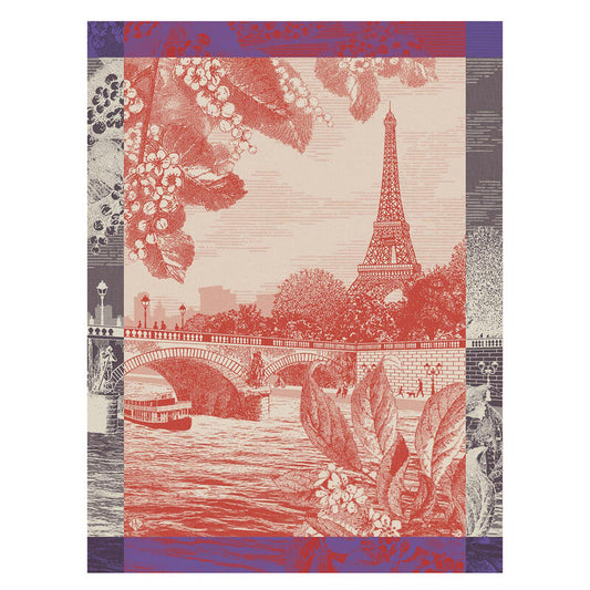 Paris Sur Seine Dishtowel