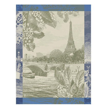 Paris Sur Seine Dishtowel